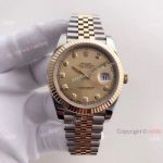 (EW) ROLEX Datejust II Gold Dial Fluted Bezel 41mm Watch Copy ETA3255